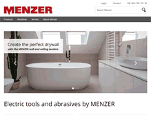 Tablet Screenshot of menzer-tools.com
